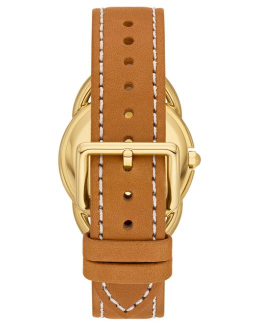Tory Burch Metallic The Miller Three Hand Tone Stainless Steel Watch, Luggage