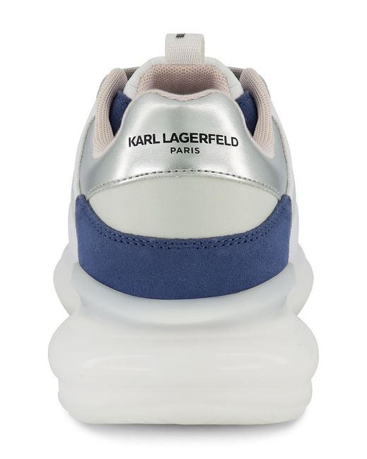 Karl Lagerfeld White Side Logo Head Patch Running Sneakers for men