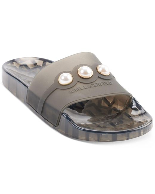 karl lagerfeld slide sandals