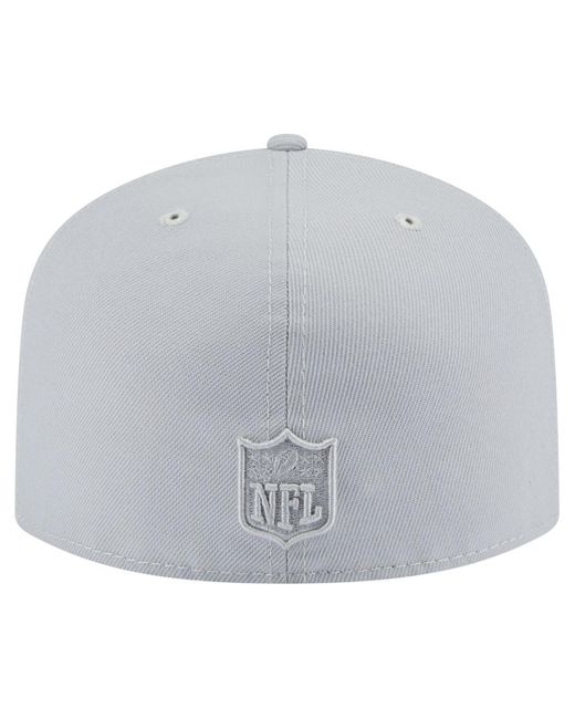 KTZ Gray Miami Dolphins Color Pack A-frame 59fifty Fitted Hat for men