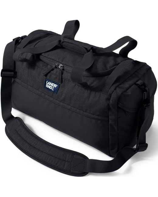 Lands' End Black Small All Purpose Travel Duffle Bag