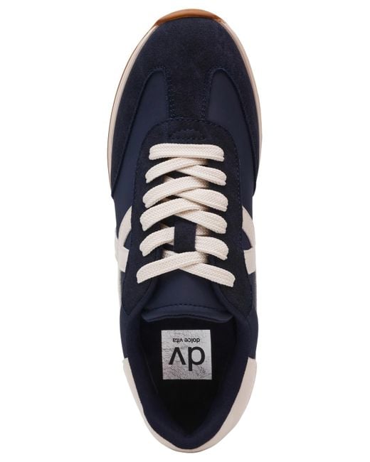 Dolce Vita Blue Joque Sporty Retro Lace-up Sneakers