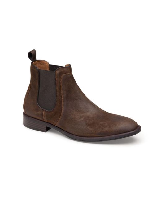 Johnston & Murphy Leather Henrick Chelsea Boots in Tan (Brown) for Men