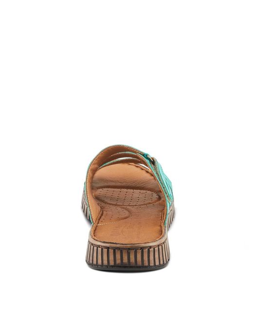 Spring Step Blue Olly Slides