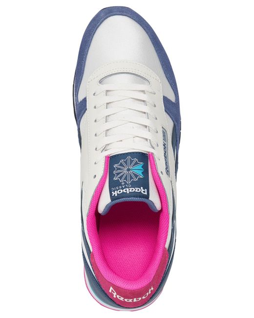 Reebok Blue Classic Nylon Casual Sneakers From Finish Line for men