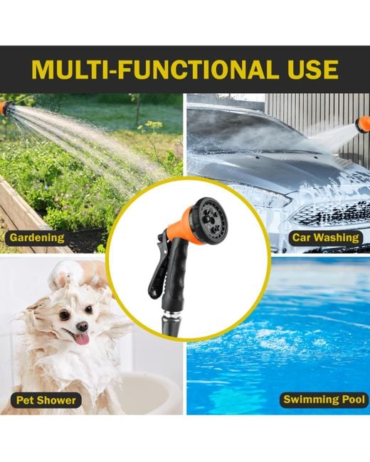Koto Orange 50' Expandable Water Garden Hose Leak-proof