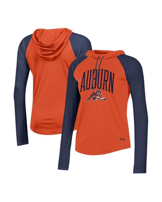 Under Armour Auburn Tigers Gameday Mesh Performance Raglan Hooded