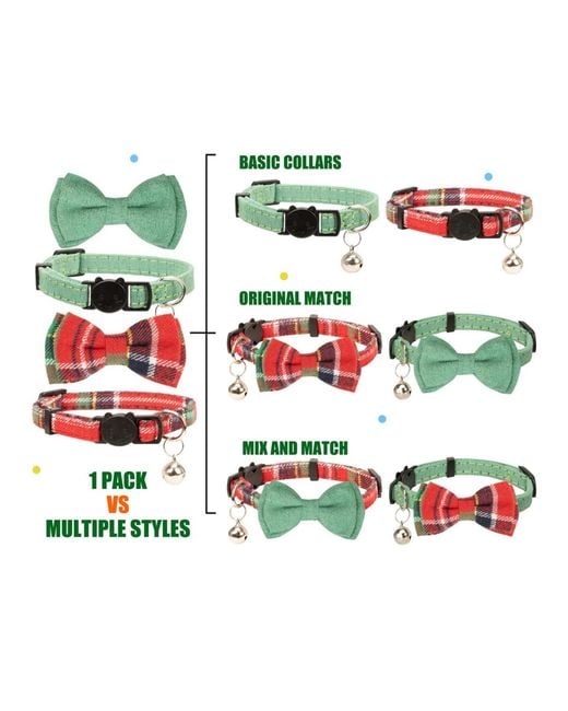 Aronkl Green Breakaway Cat Collar