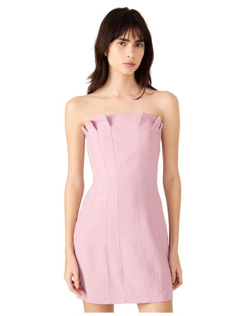 Steve Madden Women's Pink Strapless Mini Dress Steve Madden Women's Pink Strapless Mini Dress