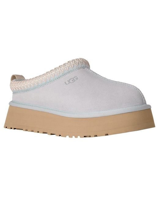 Ugg White Tazz Ii Platform Slippers