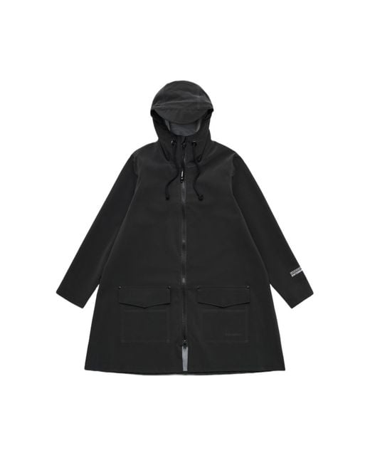 Stutterheim White Mosebacke Patch Raincoat