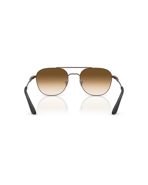 Giorgio Armani White Rectangle Sunglasses for men