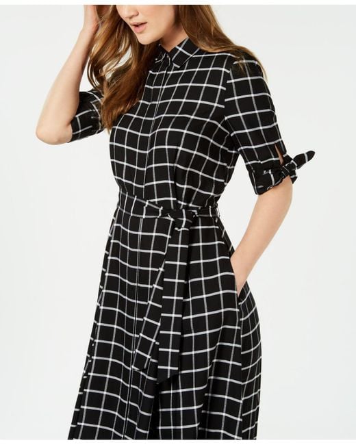 Calvin klein sales checkered dress
