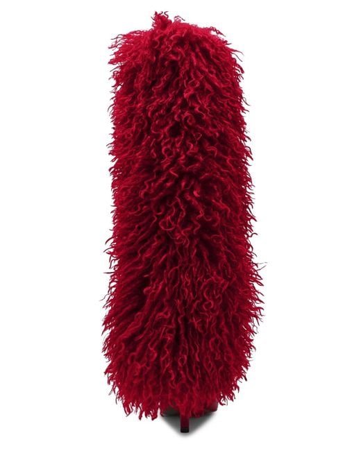 Steve Madden Red Icon Knee-high Stiletto Dress Boots