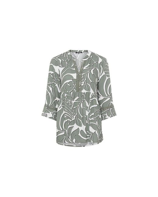 Olsen Gray Tunic Swing Blouse