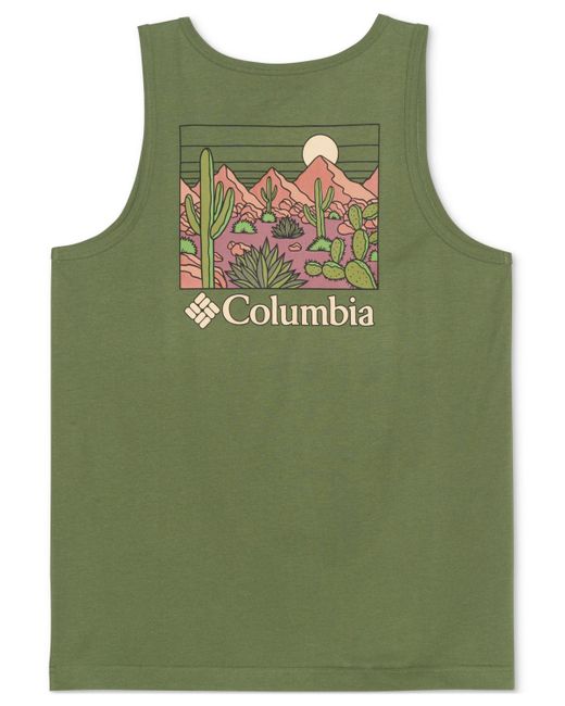 Columbia Green Logo Graphic Tank Top for men