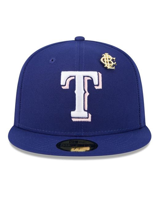 KTZ Blue Texas Rangers 2025 Big League Chew 59fifty Fitted Hat for men