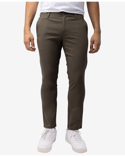 Xray Jeans Gray X-ray Trouser Slit Patch Pocket Nylon Pants for men