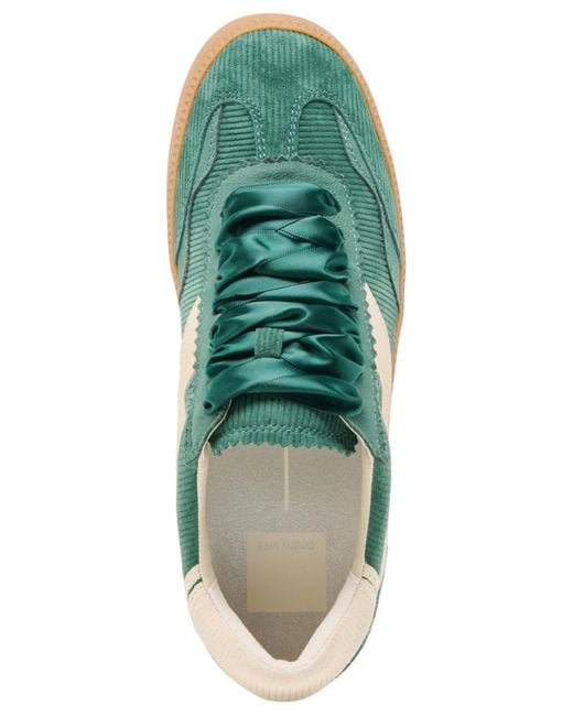 Dolce Vita Green Notice Low-profile Lace-up Sneakers