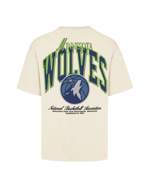 '47 White And Minnesota Timberwolves Crossover Collection Foundation Pocket T-shirt