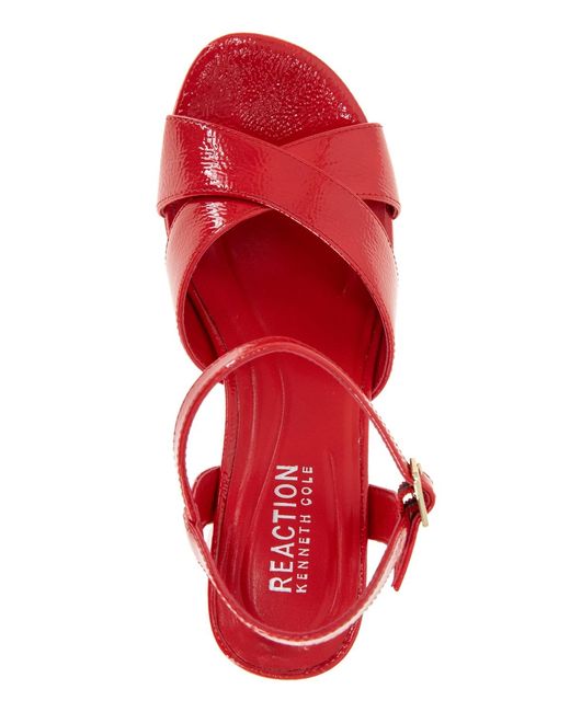 Kenneth Cole Red Reeva Platform Sandals