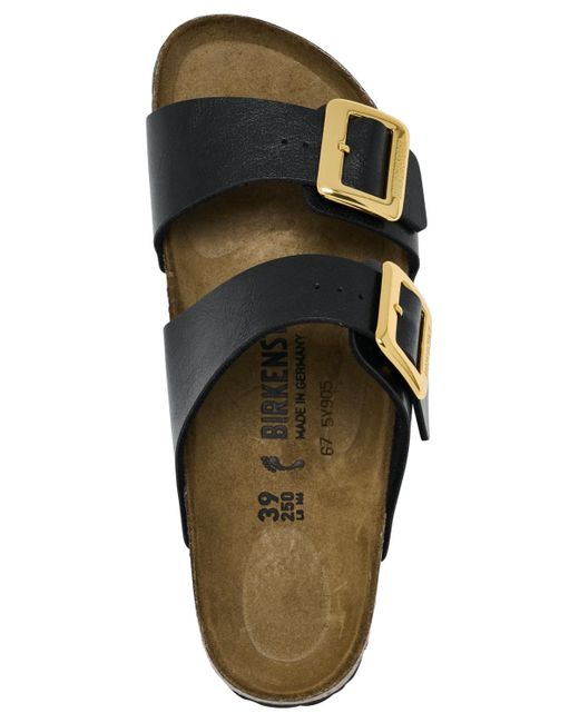 Birkenstock Black Sydney Luxe Buckle Birko-flor Sandals From Finish Line