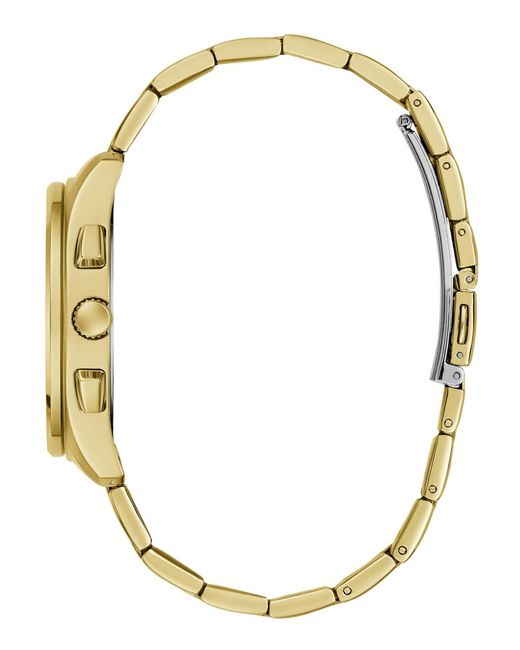 Guess Metallic Gold-tone Multi-function Watch for men