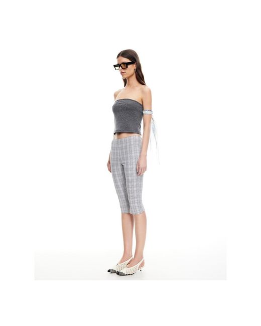 Lioness Blue Checked Starlet Capri Pants
