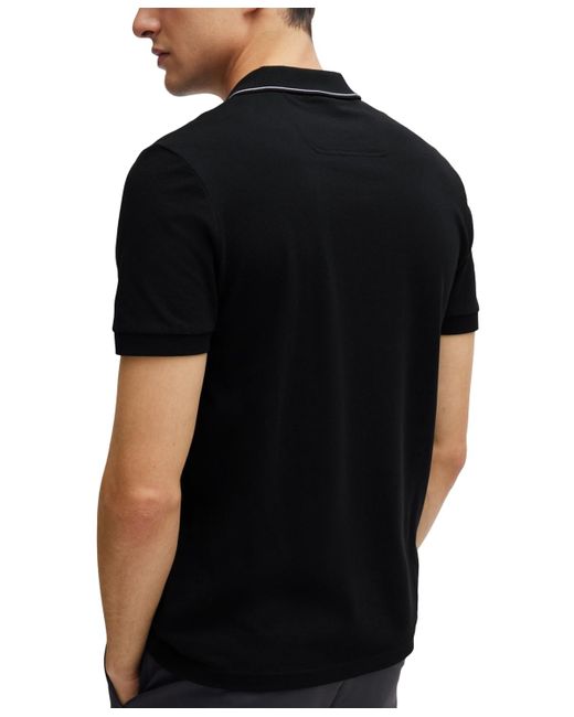 Boss Black Boss By Tonal Logo Slim-fit Polo Shirt for men
