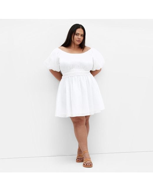 City Chic White Lillian Dress