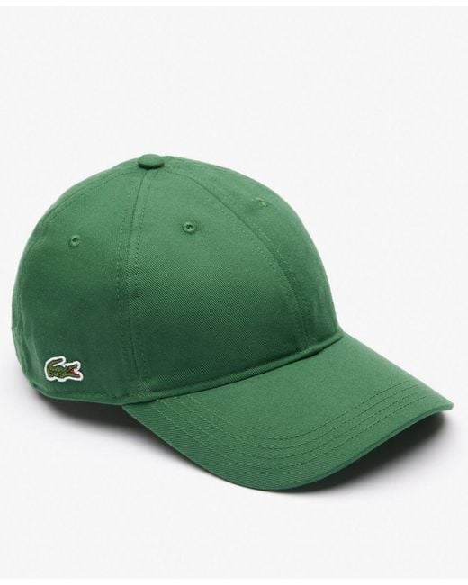 Lacoste Green Twill Cap for men