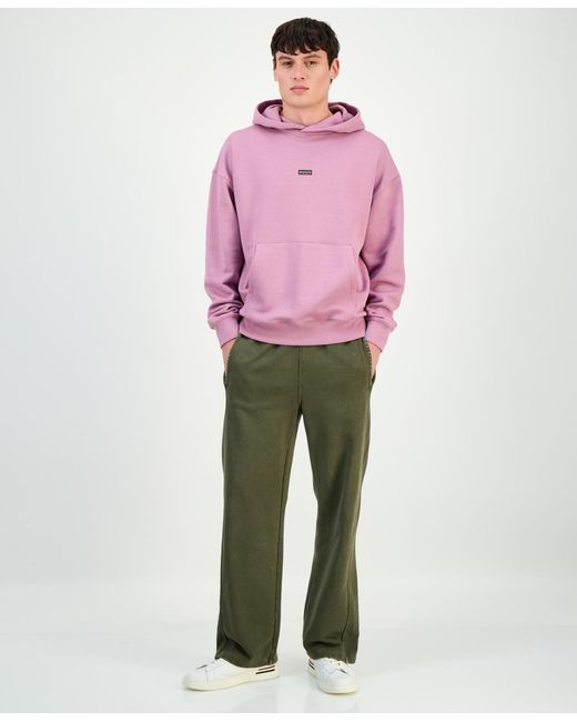 Boss Pink Nazardo Long-sleeve Logo Hoodie for men