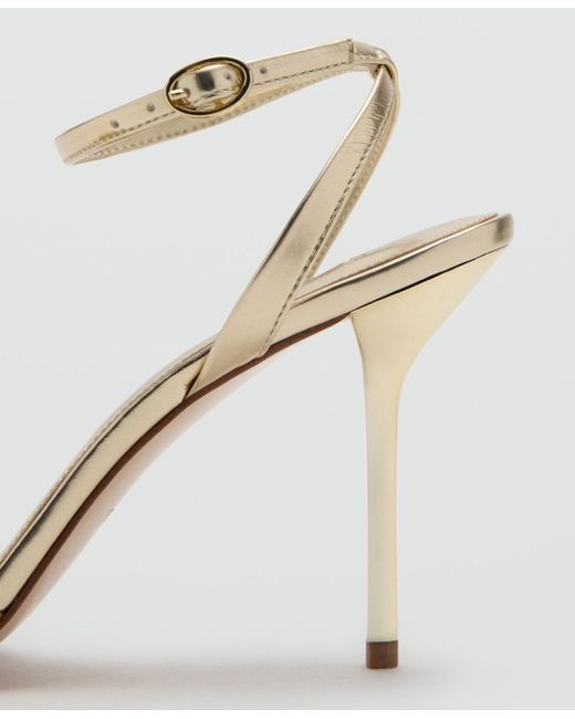 Mango Natural Straps Heeled Sandals
