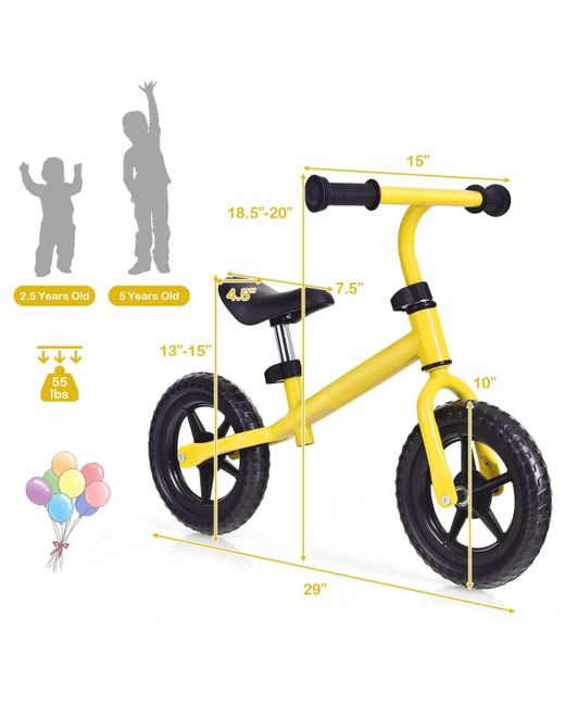 SUGIFT Blue Kids No Pedal Balance Bike
