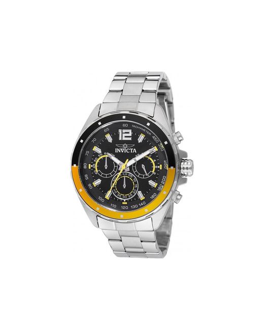 INVICTA WATCH Gray 49365 Speedway Quartz Chronograph Black Dial Watch for men