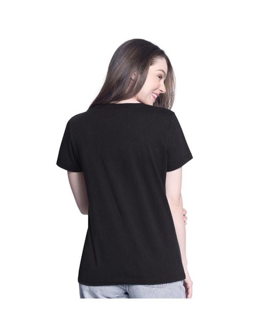 G-III 4Her by Carl Banks Black Kyle Busch Batter Up V-neck T-shirt