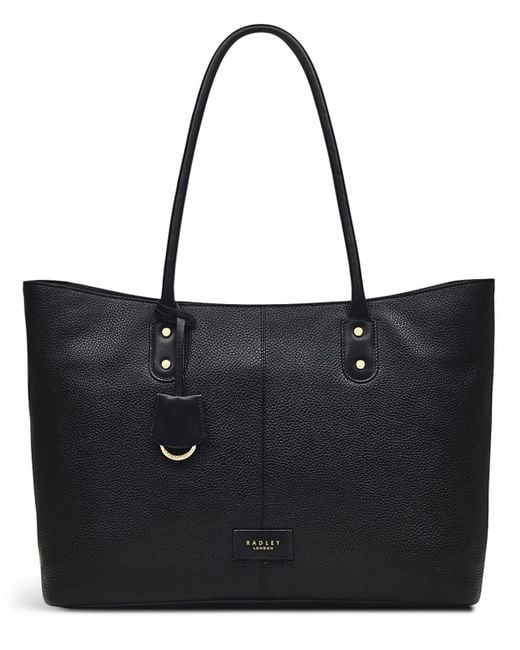 Radley Southwark Lane Leather Zip Top Tote Bag in Black Lyst