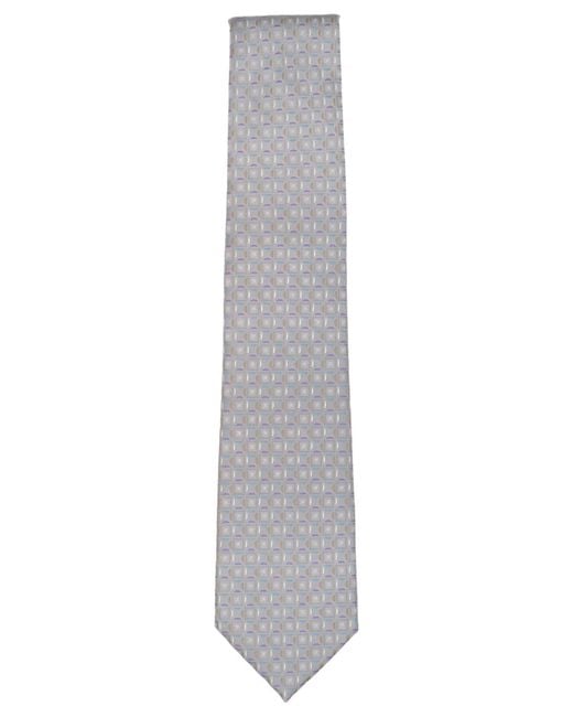 Perry Ellis Gray Geometric Pattern Tie for men