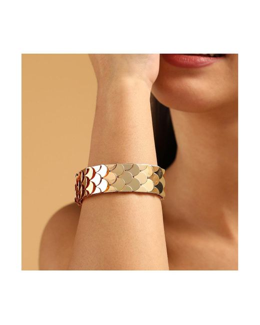SOH White The Python Cuff Bracelet