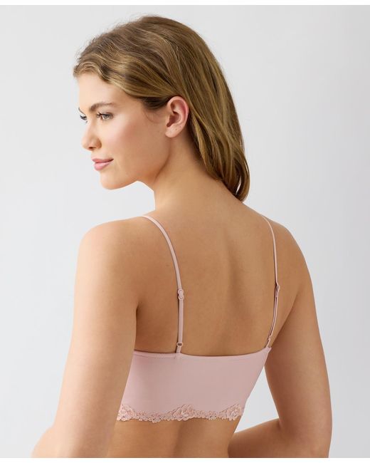 B.tempt'd Brown Moderate Coverage Pull-on Lace Bralette