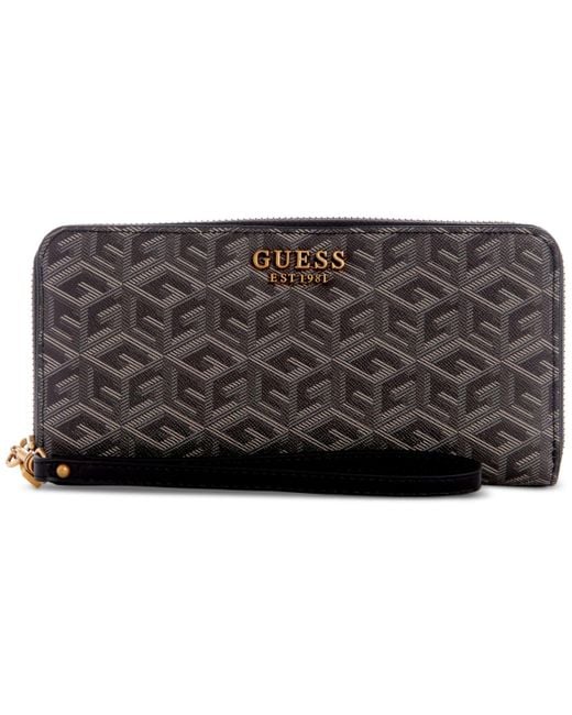 guess laurel large zip around