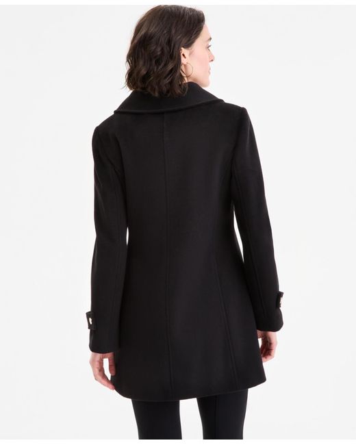 Michael Kors Black Michael Collared Zip-front Coat