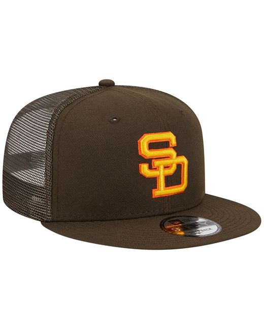 KTZ Brown San Diego Padres Cooperstown Collection Team Color Trucker 9fifty Snapback Hat for men