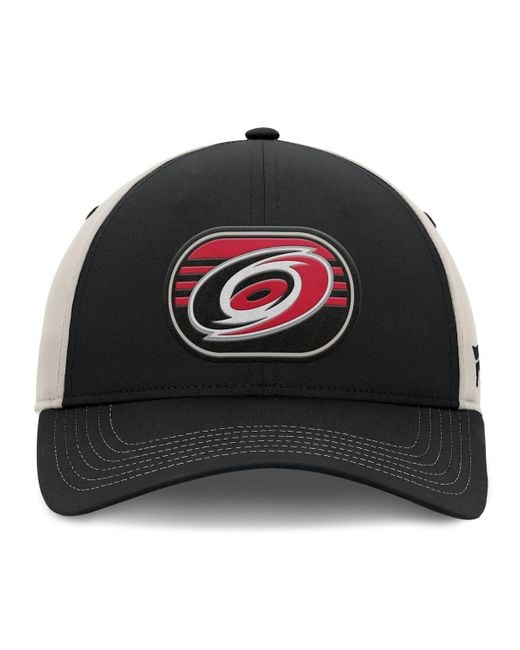 Casquette NHL Carolina Hurricanes - Fanatics Noir Logo Primaire - Coton Ajustable