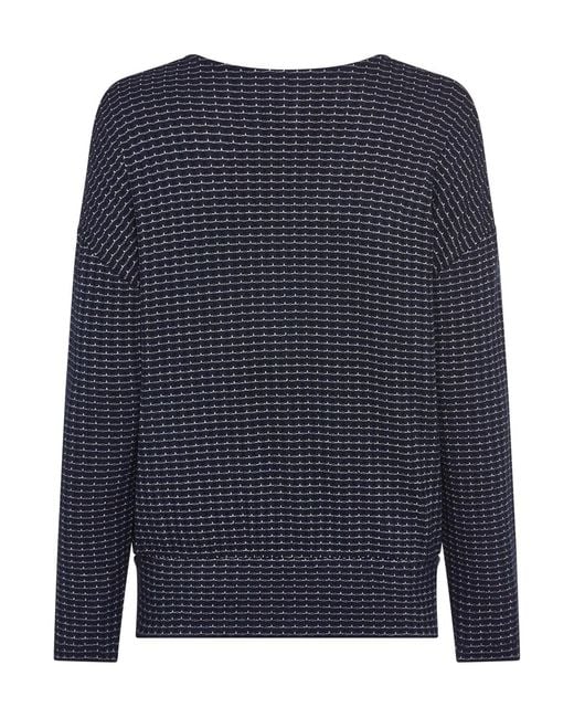 Olsen Blue Viscose Blend Top