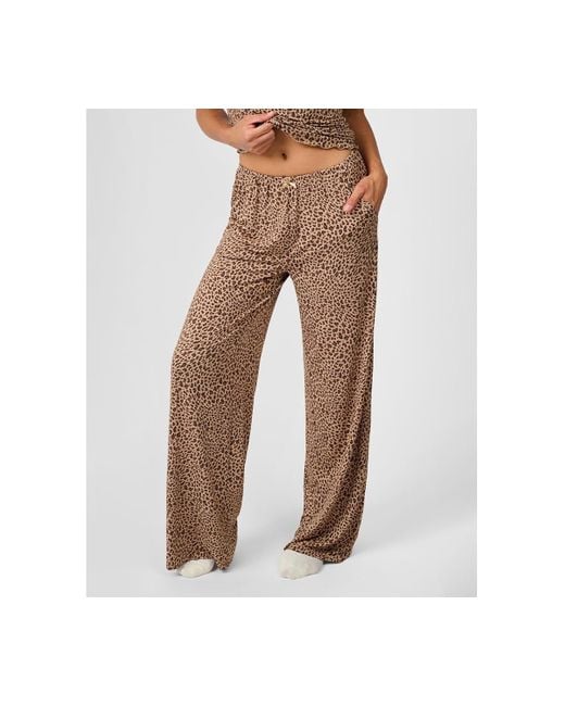 WeWoreWhat Brown Sleep Pull-on Pants
