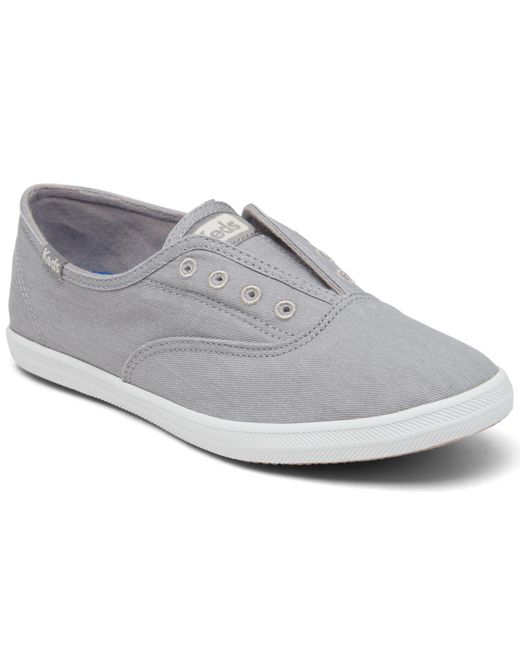 Keds Cotton Chillax Slip-on Casual Sneakers From Finish Line in Gray | Lyst