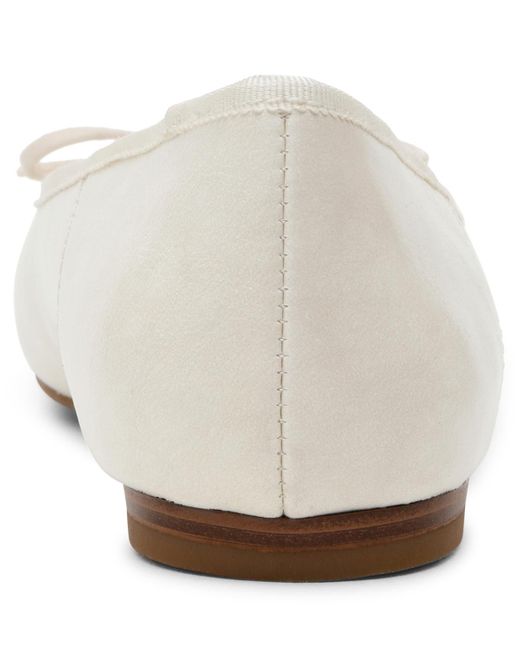 Anne Klein White Aspen Snip Toe Ballet Flats