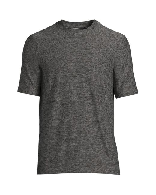Lands' End Gray Short Sleeve Performance Social Active T-shirt for men