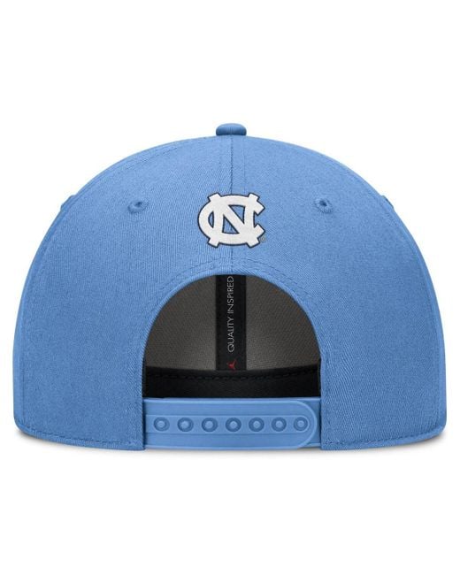 Nike Carolina Blue North Carolina Tar Heels Slanted Primetime Rise Performance Adjustable Hat for men